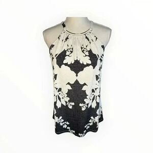 INC Women’s‎ Medium Sleeveless Paisley Floral Halter Handkerchief Hem Top